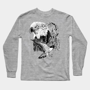 Eagle hawk and owl Long Sleeve T-Shirt